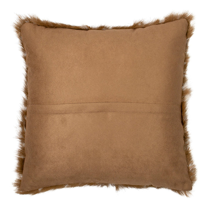 Barna Pöttyös Szarvas Szőrme Díszpárna (Capra aegagrus hircus)