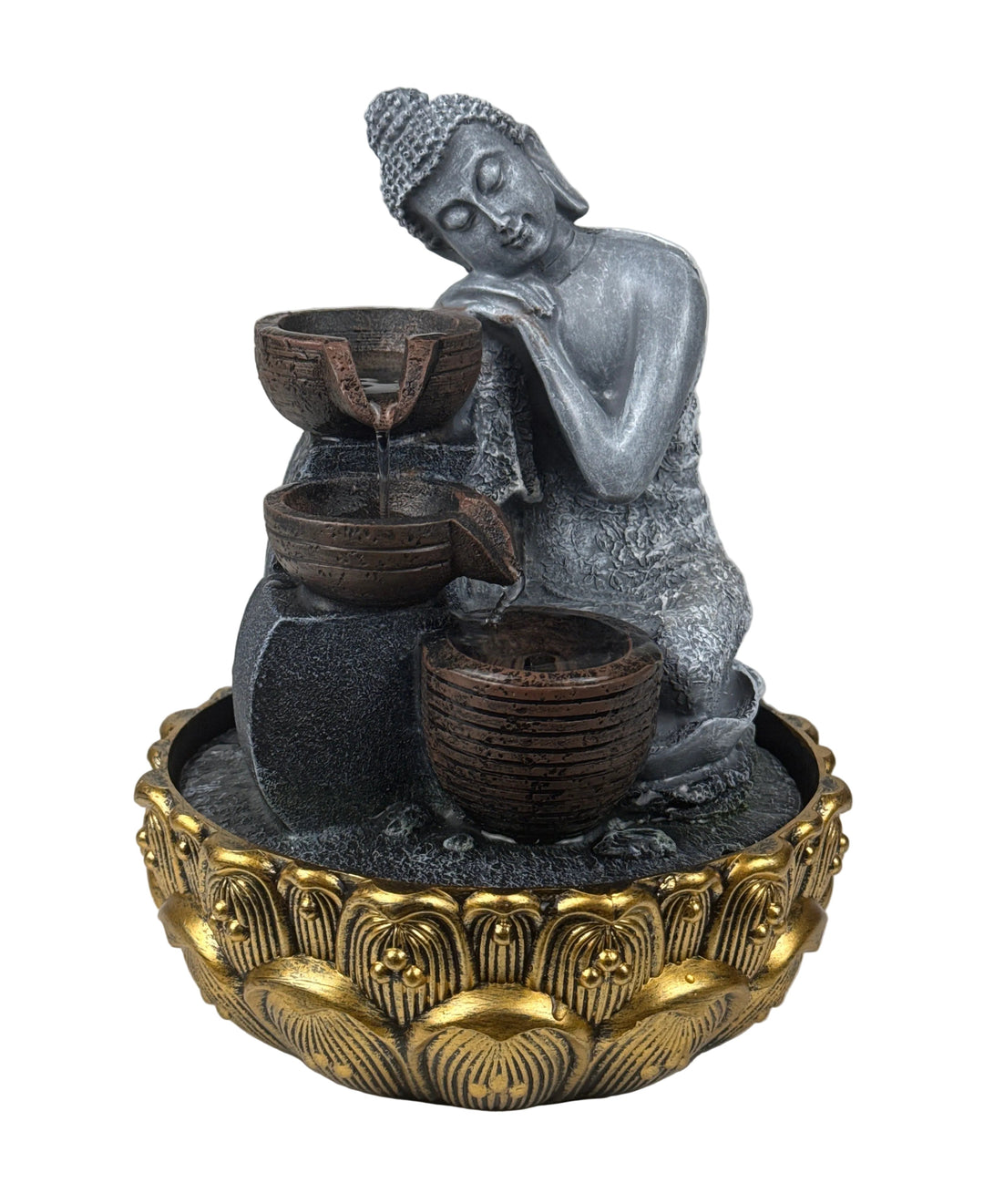 Buddha Beltéri Szökőkút – Zen Nyugalom Fénnyel és Vízzel