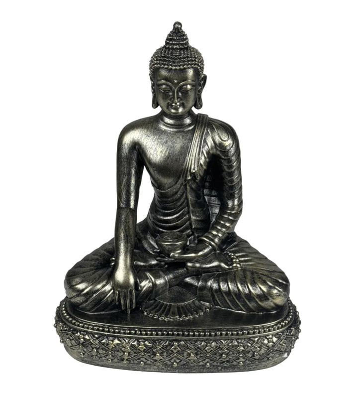 Meditáló Buddha Szobor (Bronz Hatású)