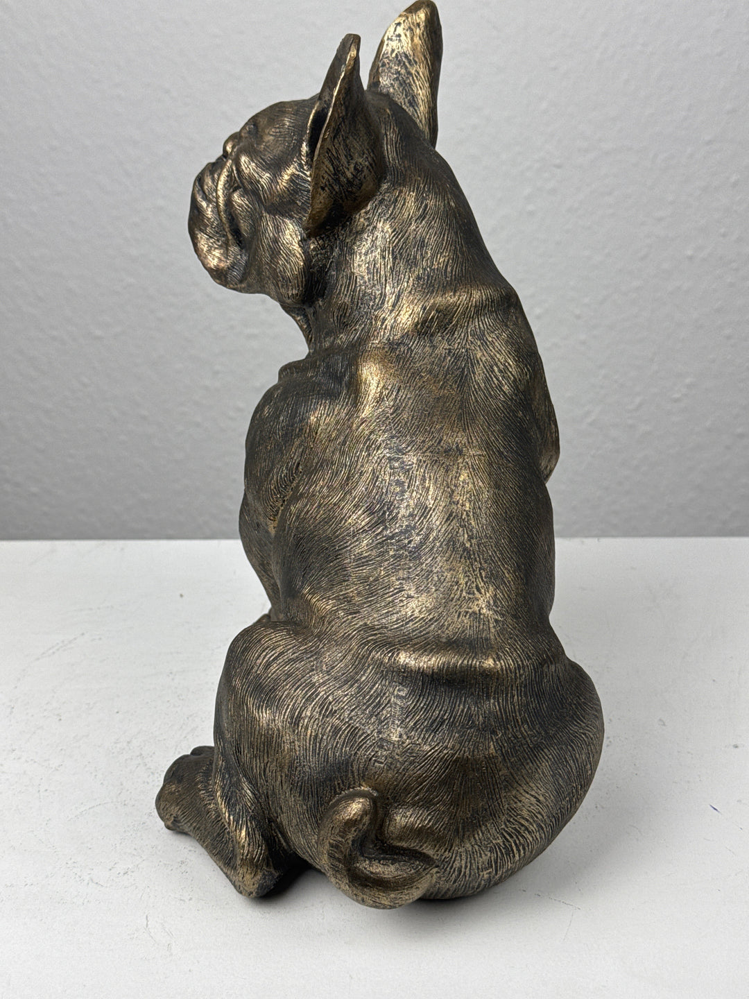 Ülő Bulldog Szobor (Bronz Hatású)