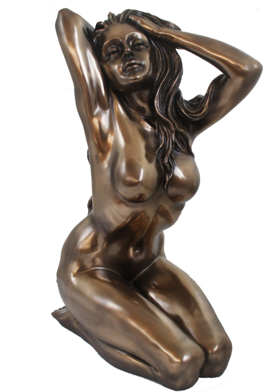 Női Akt Bronz Szobor (Nagy – Erotikus Hidegen Öntött Bronz Szobor)
