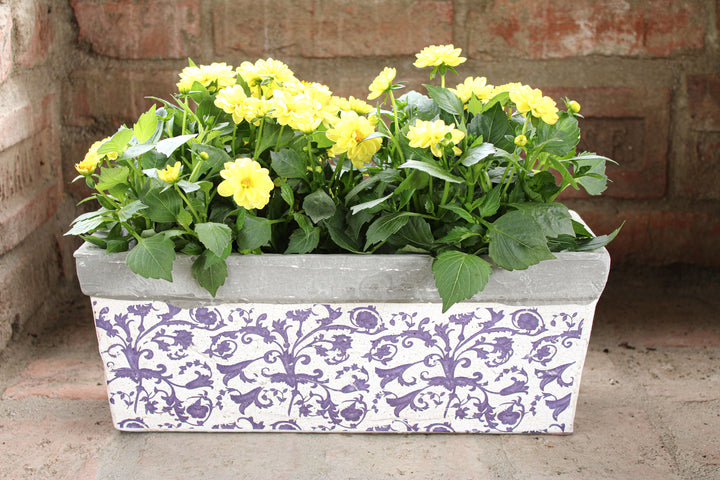 Metiterrán Szögletes Kék Kaspó