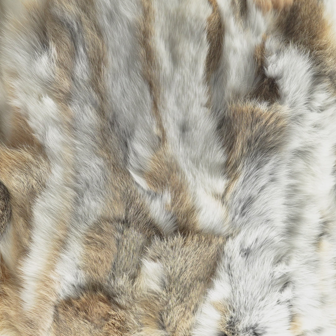 Bézs Nyúlszőrme Díszpárna (Oryctolagus cuniculus)