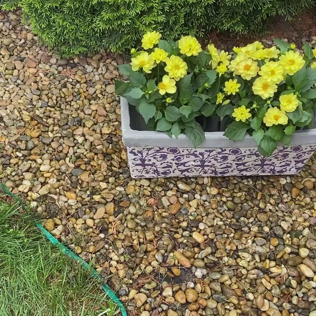 Metiterrán Szögletes Kék Kaspó