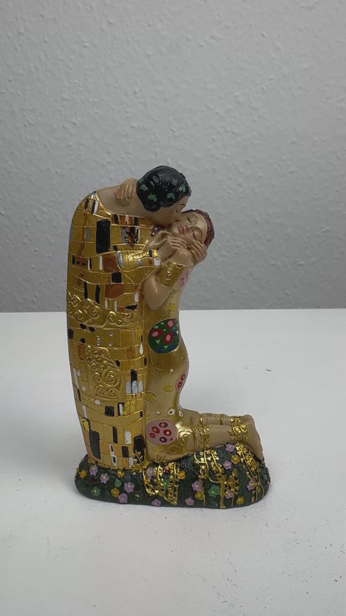Szerelem Szobor – A csók Klimttől (Kicsi, szerelmespár)