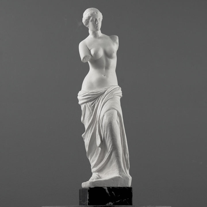 Venus de Milo Szobor -  Fekete Márvány Talpazaton