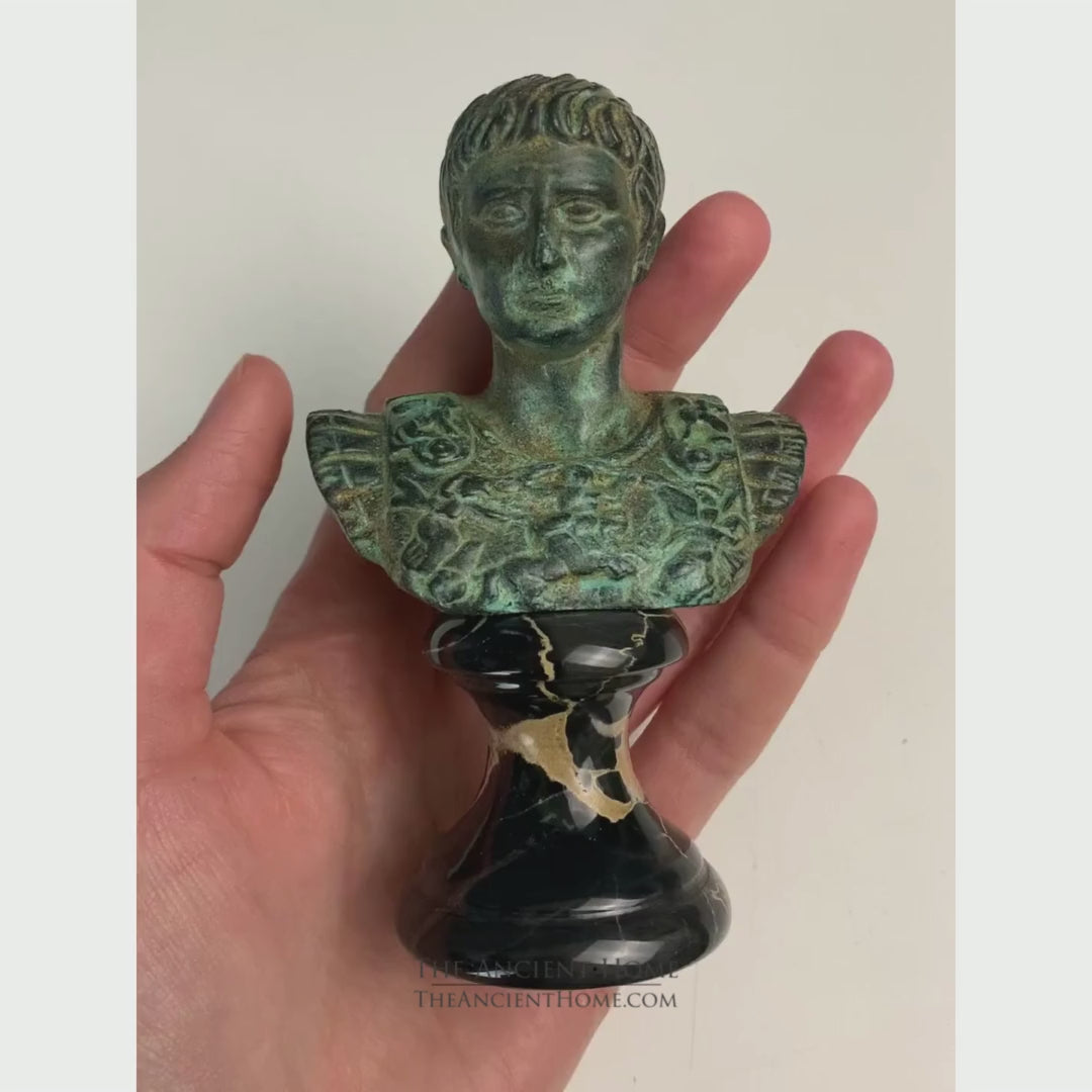 Augustus Cézár Mellszobor (Bronz)