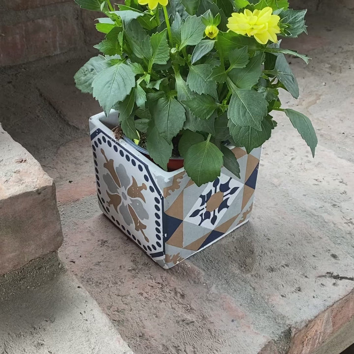 Mediterrán Kék Kaspó