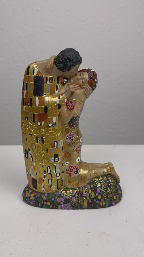 Szerelem Szobor – A csók Klimttől (Szerelmespár)