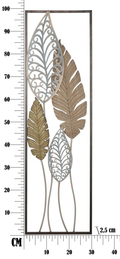 Fém Levél Fali Dekoráció (Modern Szobor)