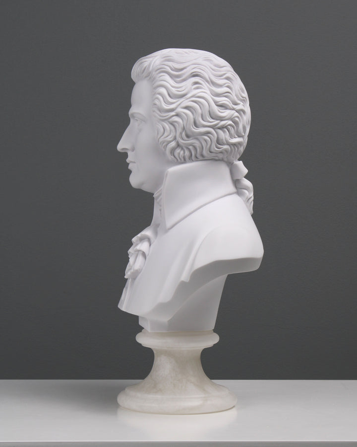 Mozart Bust Statue