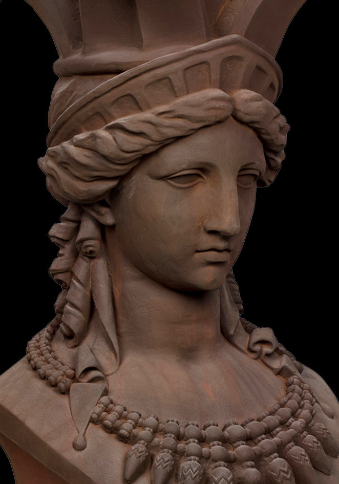 Caryatid oszlopának mellszobora